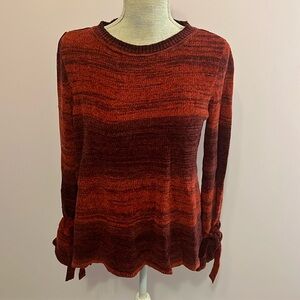 St. John's Bay Berry Pullover Long Sleeve Sweater Size S